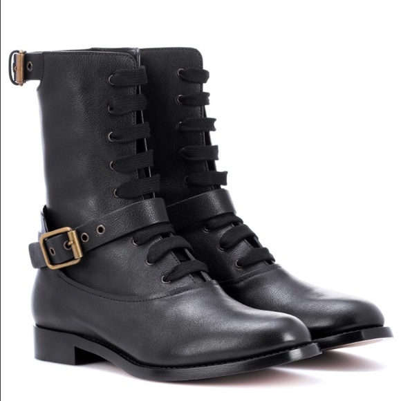 Chloe Shoes - Sold - Chloe Leather Biker Boots